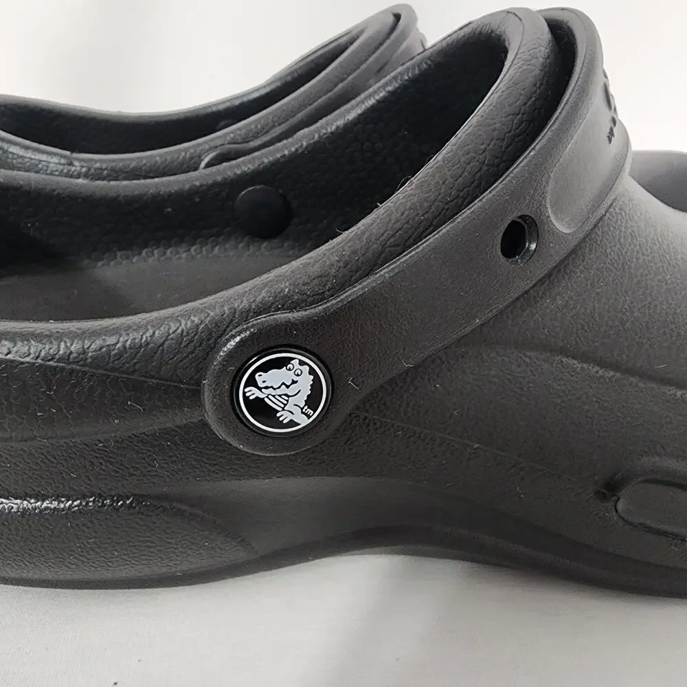 Crocs At Work Unisex Bistro Slip Resistant Clog Lightweight Black M 10 W 12 Foam